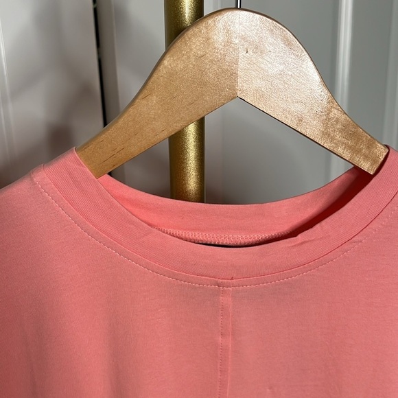 NWT Homme + Femme LA pink triple layer plus tee unisex short sleeve tee - Picture 11 of 17